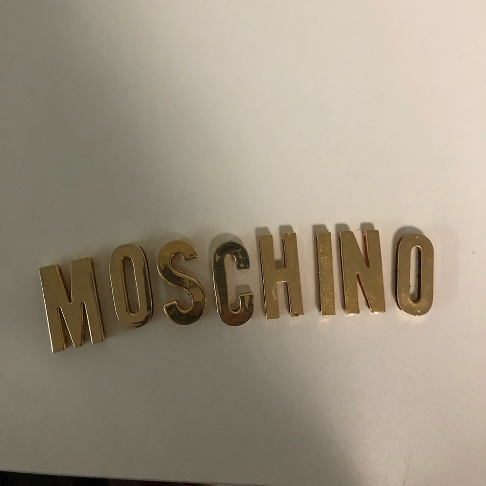 Moschino belt letters